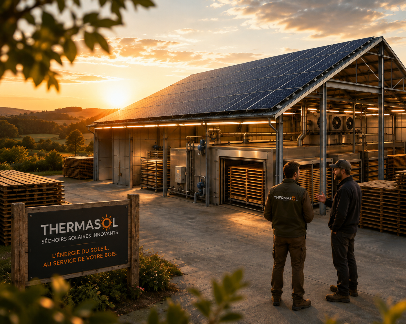 Installation de séchage solaire Thermasol sur bâtiment agricole